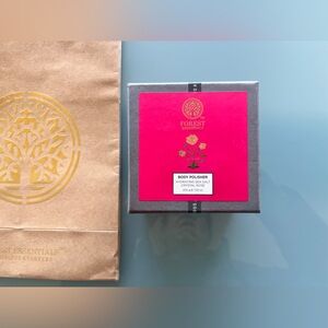 NWT Forest Essentials Ayurveda Body Polish Hydrating Sea Salt Crystal Rose 7 oz